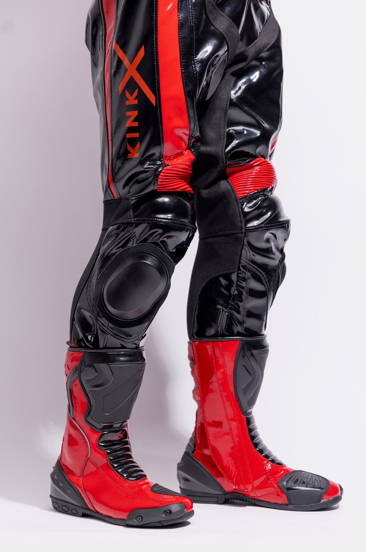 infernum boots I black/red I pvc pro+