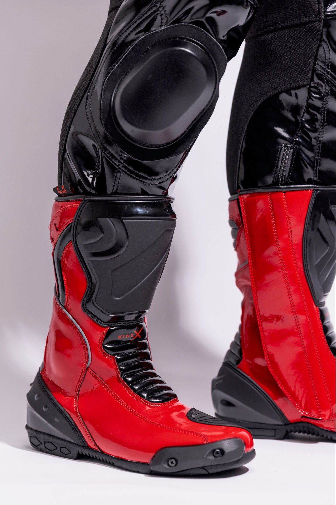 infernum boots I black/red I pvc pro+