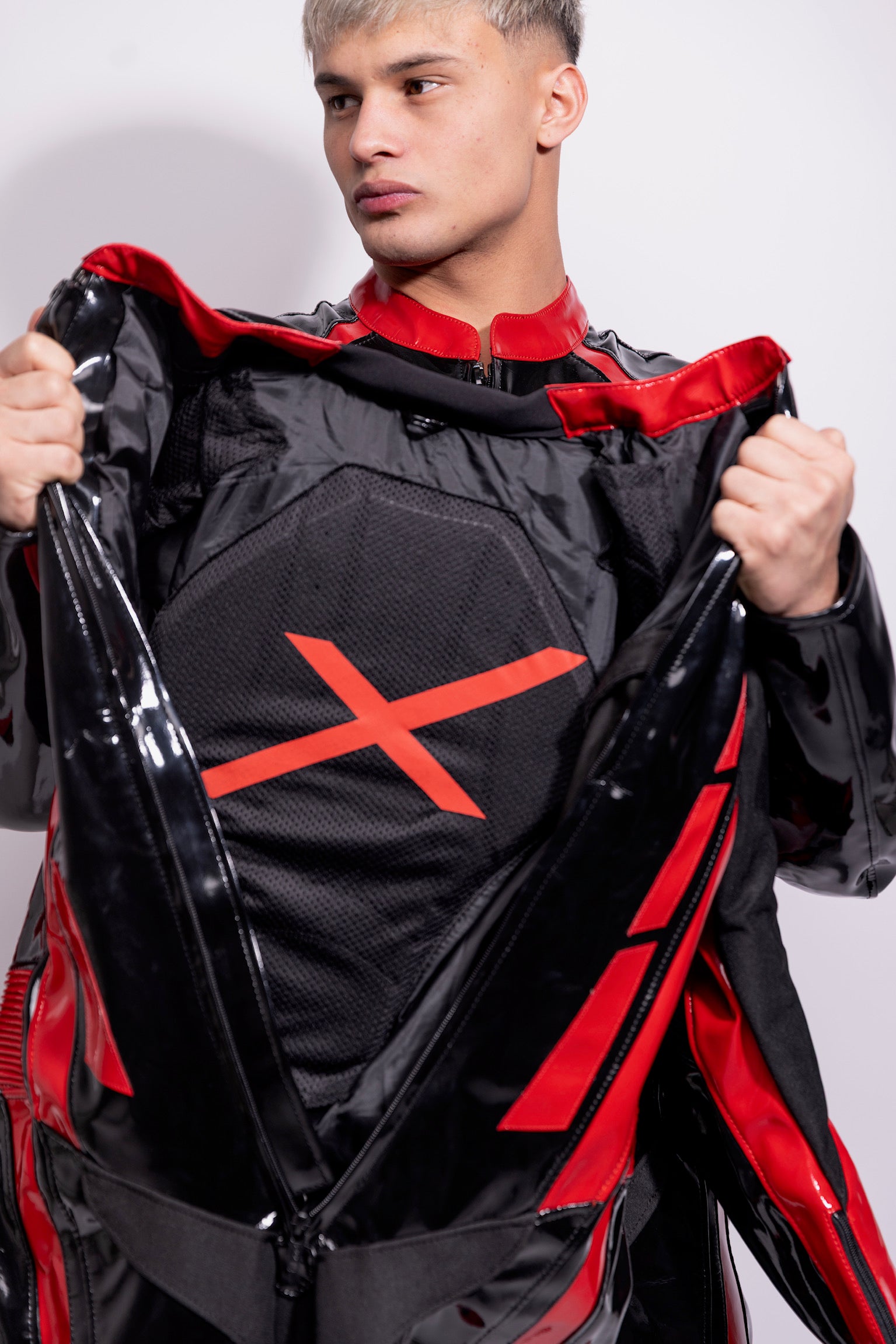 infernum fullsuit I black/red I pvc pro+