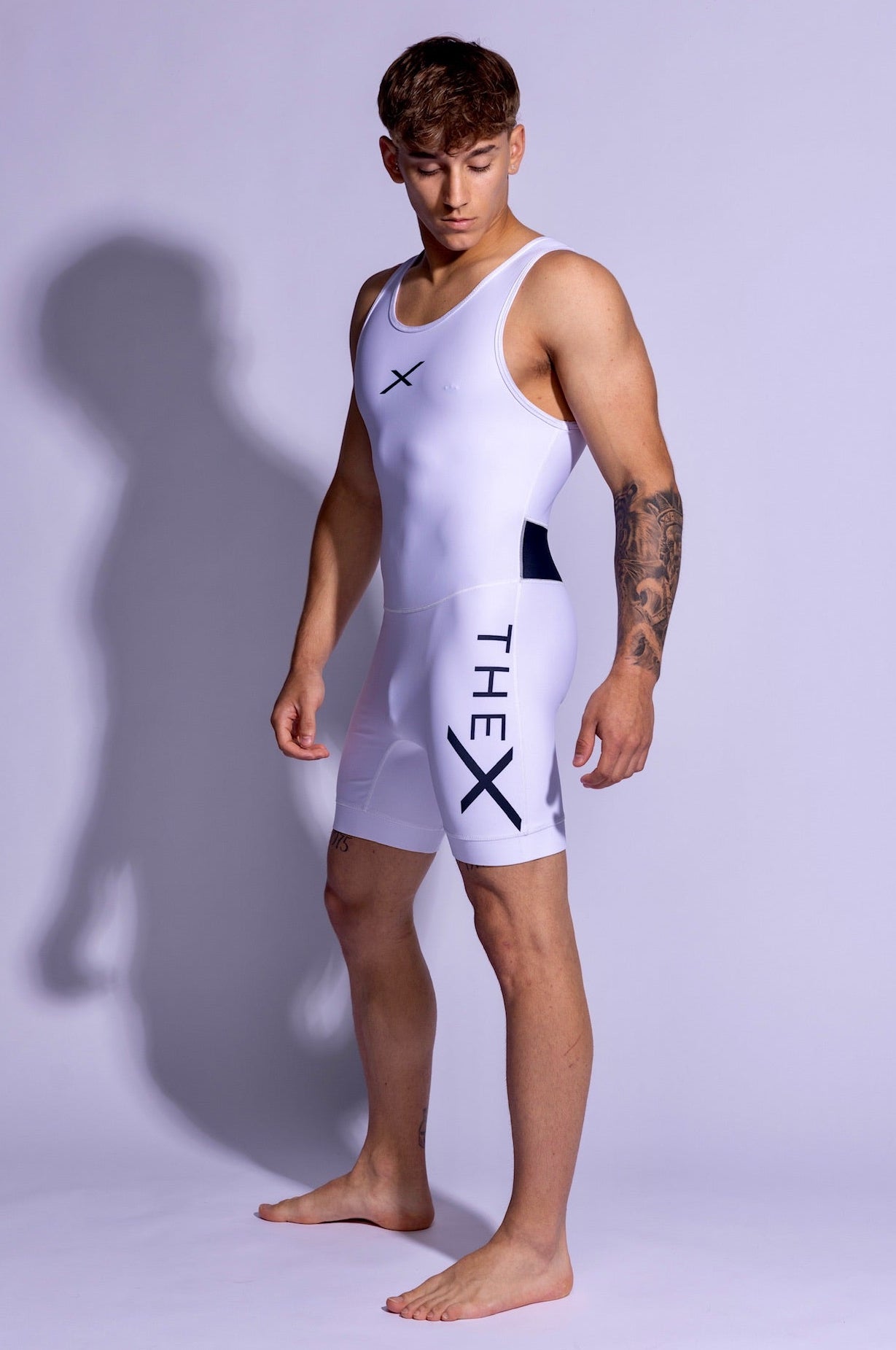 ADONIS SINGLET I WHITE/BLACK I SPANDEX