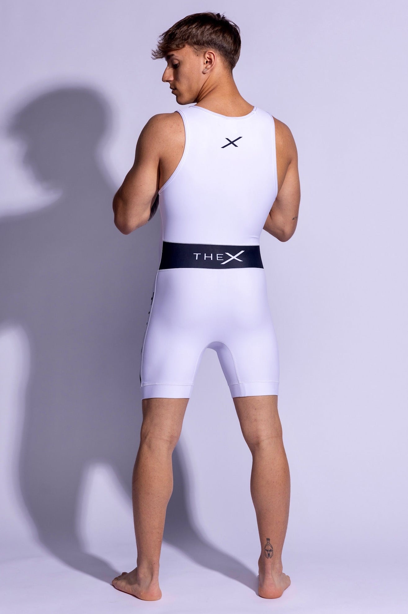 ADONIS SINGLET I WHITE/BLACK I SPANDEX