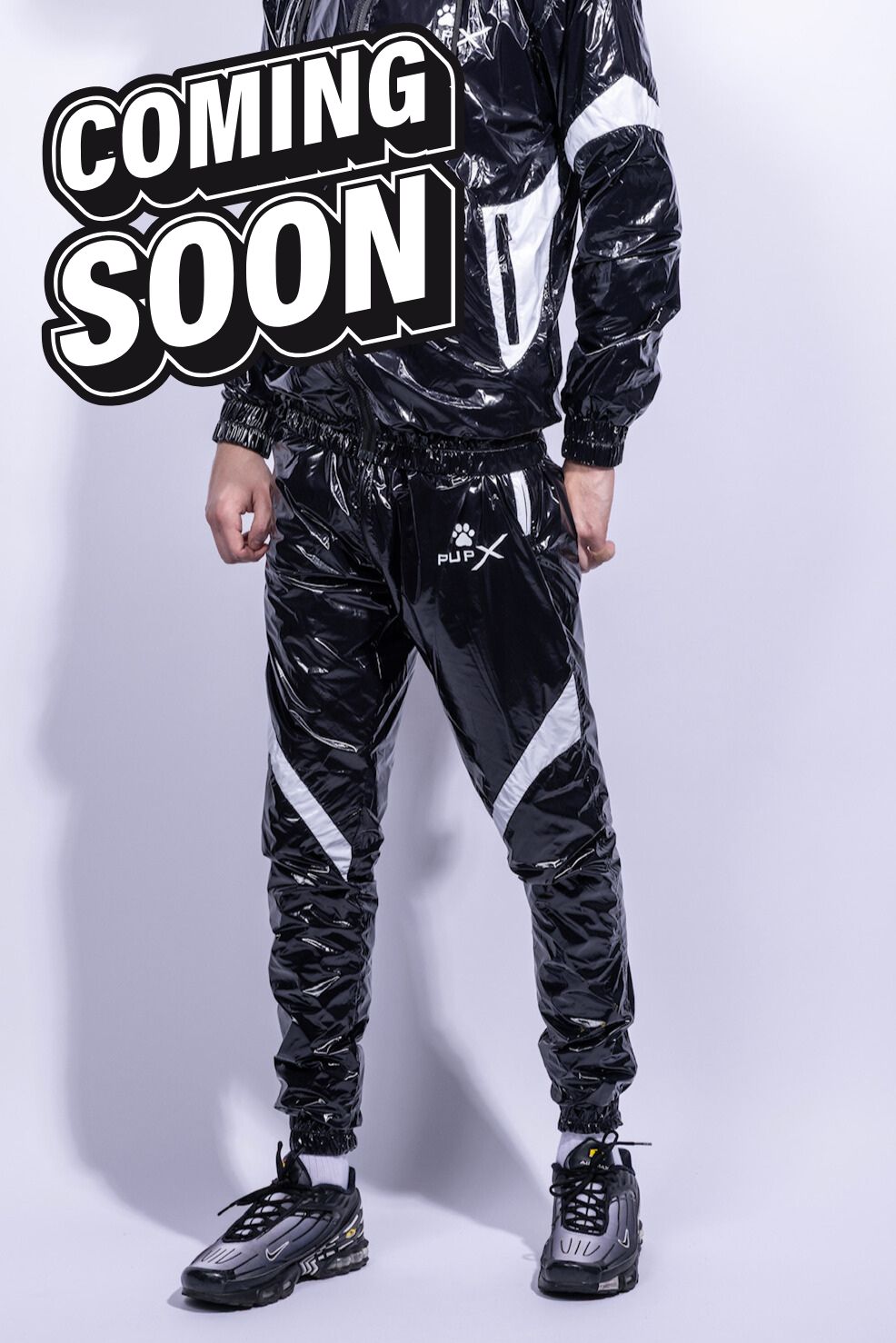 bark pants I black/white I nylon pro