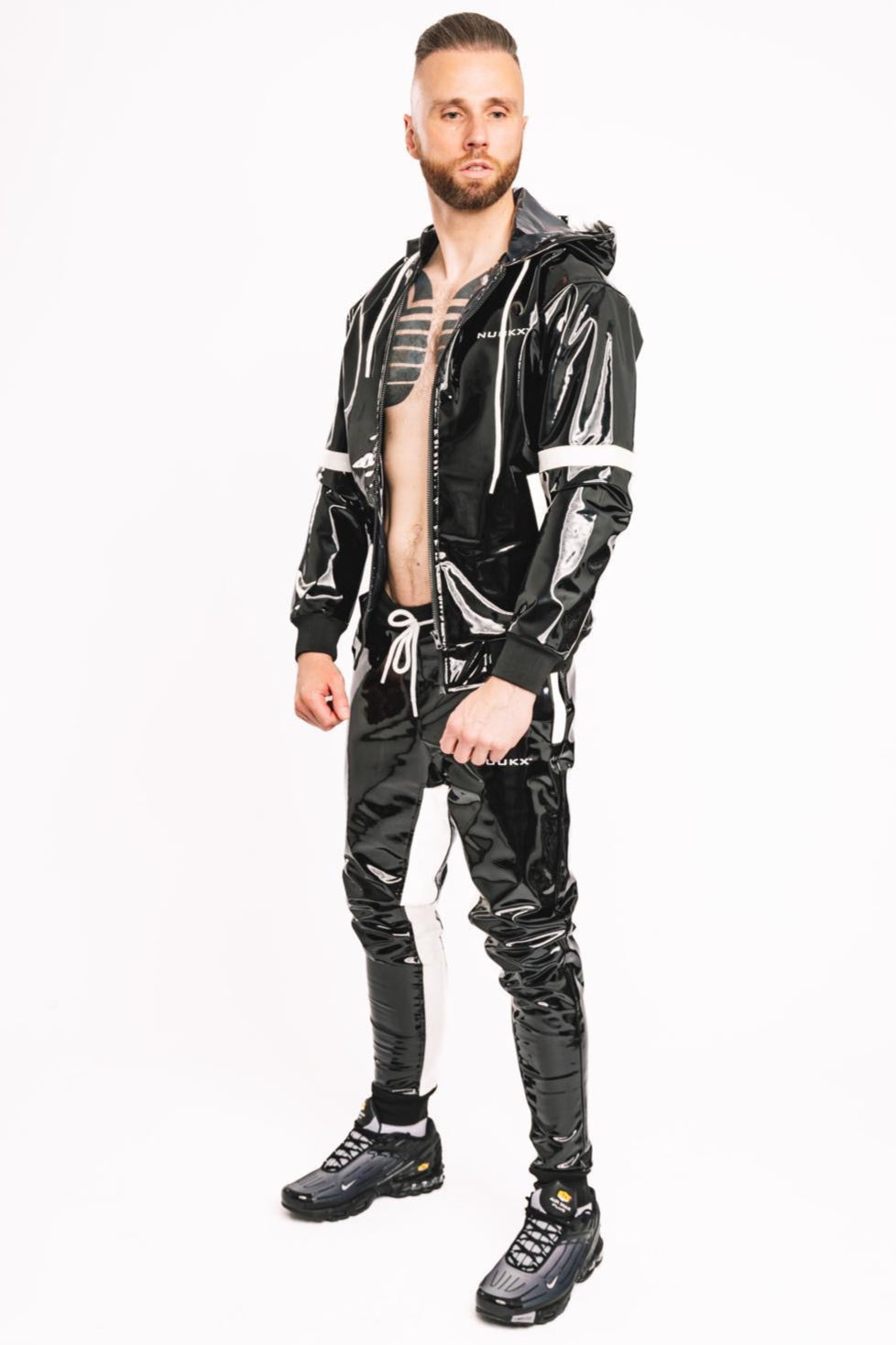 datingstar pants I black/white I pvc pro