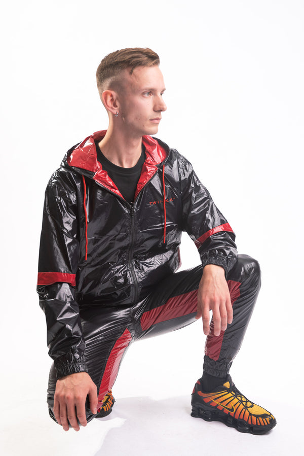 datingstar jacket I black/red I pvc