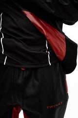 datingstar jacket I black/red I vegan leather