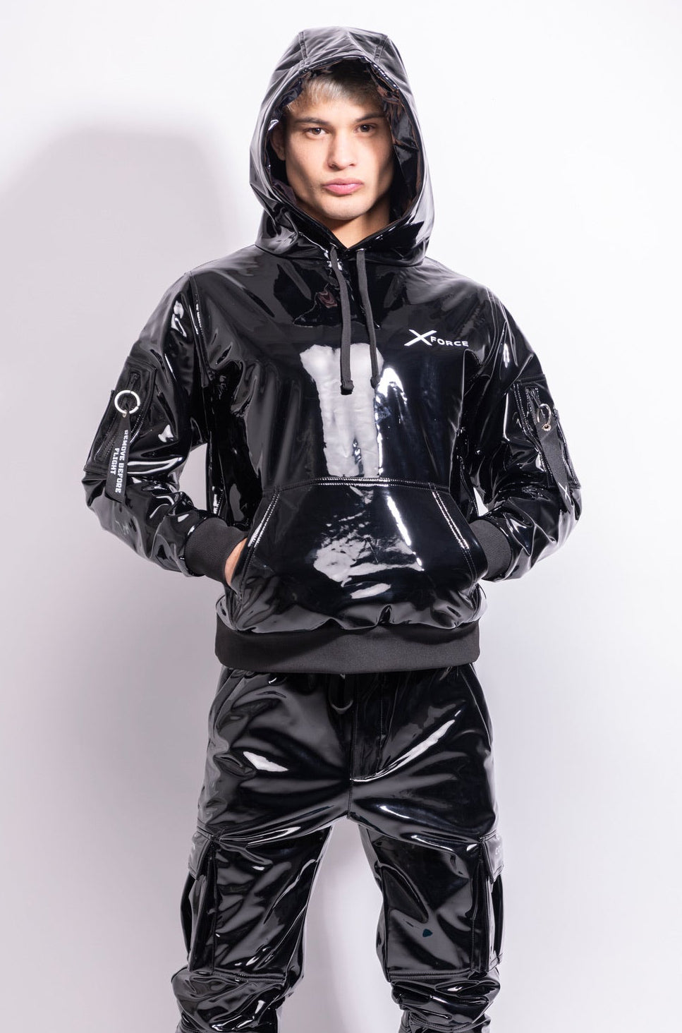 x-force flight hoodie I black I pvc pro