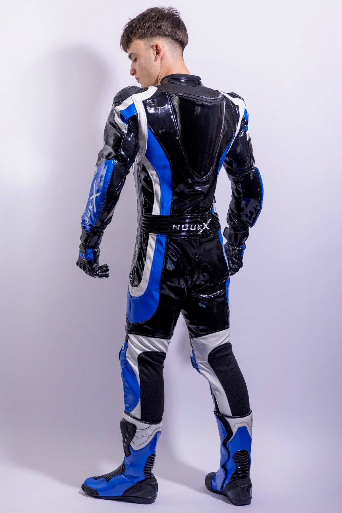 dominium racing suit I black/blue I pvc pro+