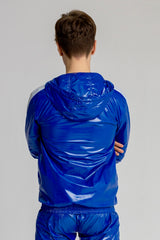 jacket "elite x day blue/white nylon"