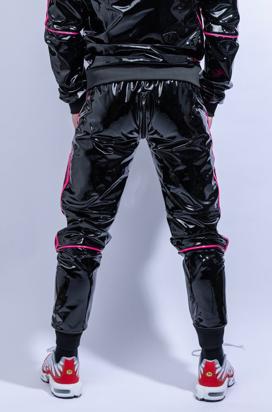 superhero pants I black/pink I pvc pro