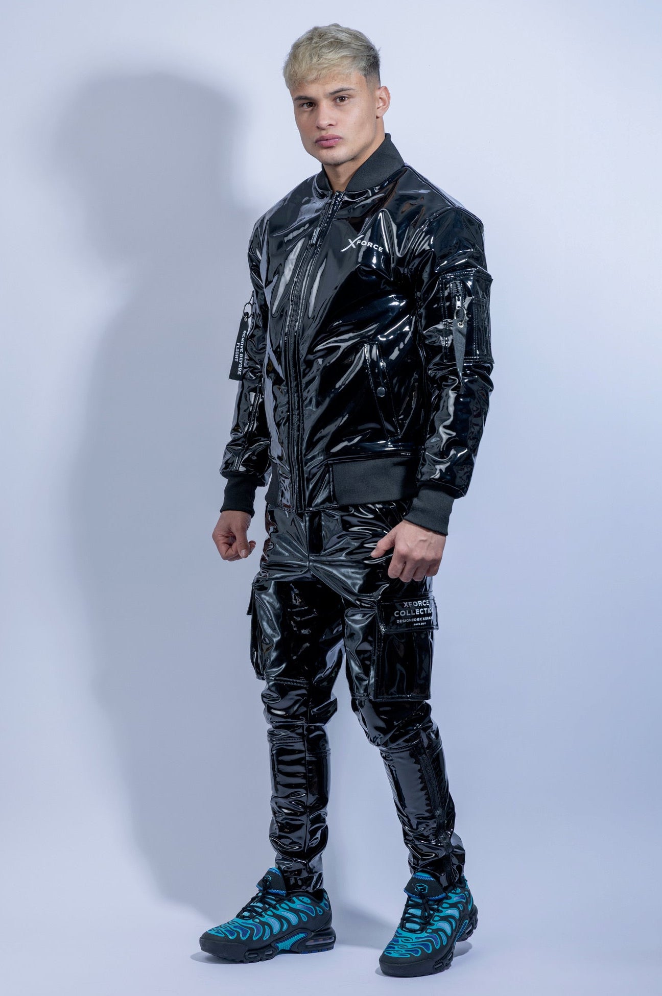 x-force bomber jacket I black I pvc pro