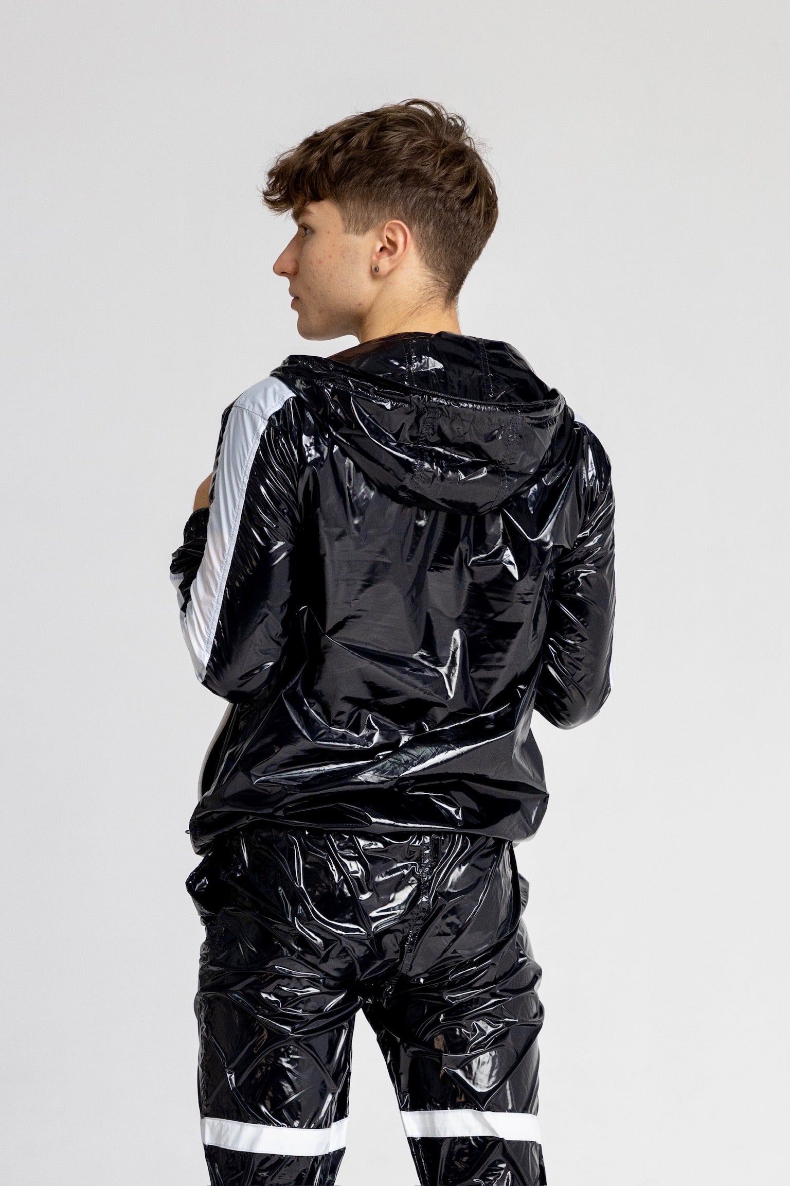 elite x night jacket I black/white I nylon