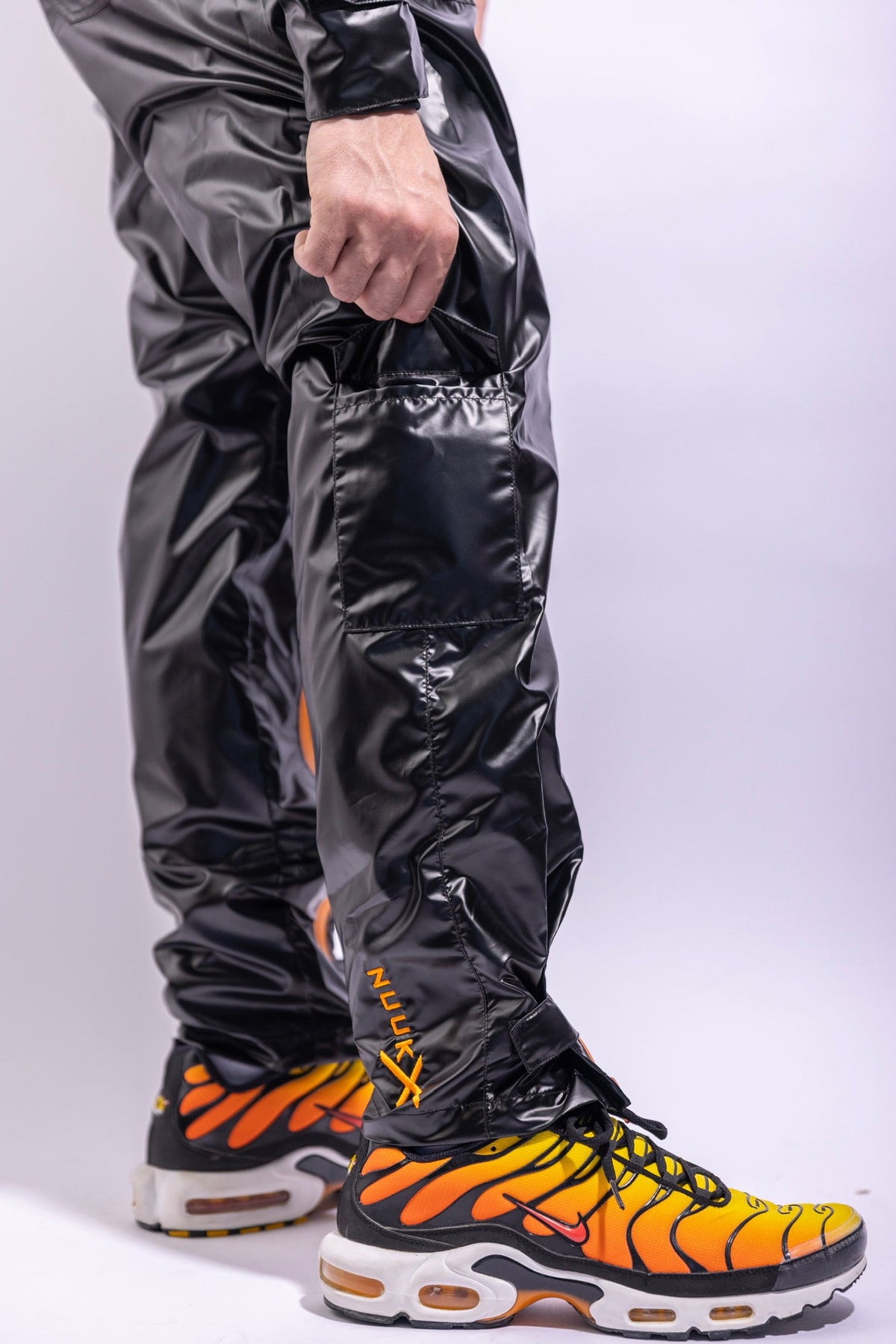 freefall flight suit I iced black/neon orange I nylon pro