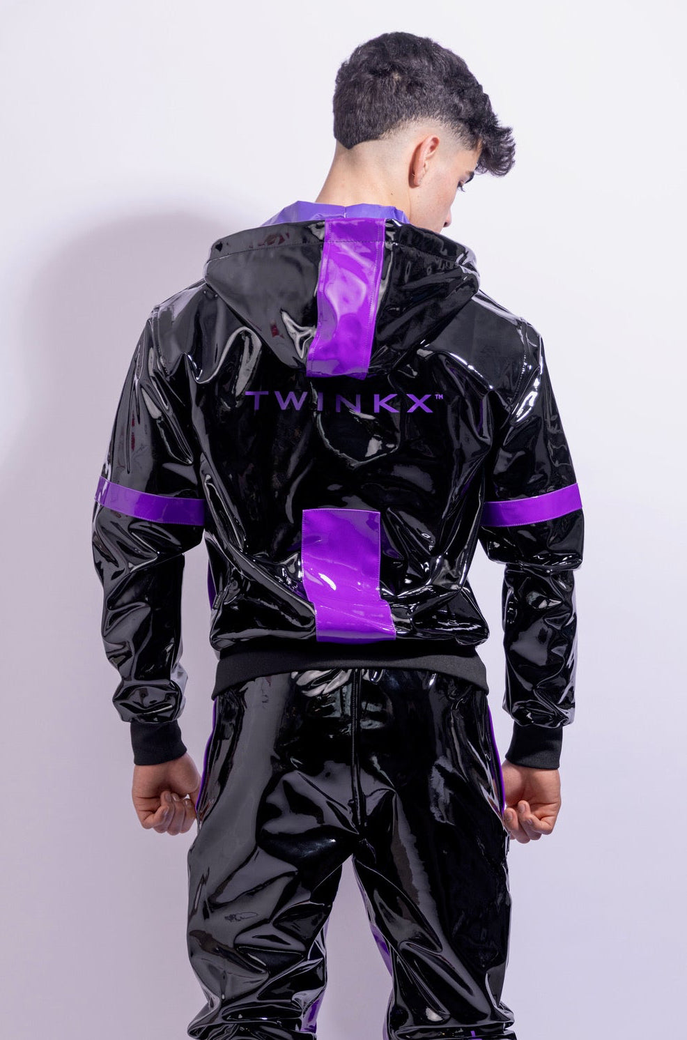 datingstar jacket I black/purple I pvc pro