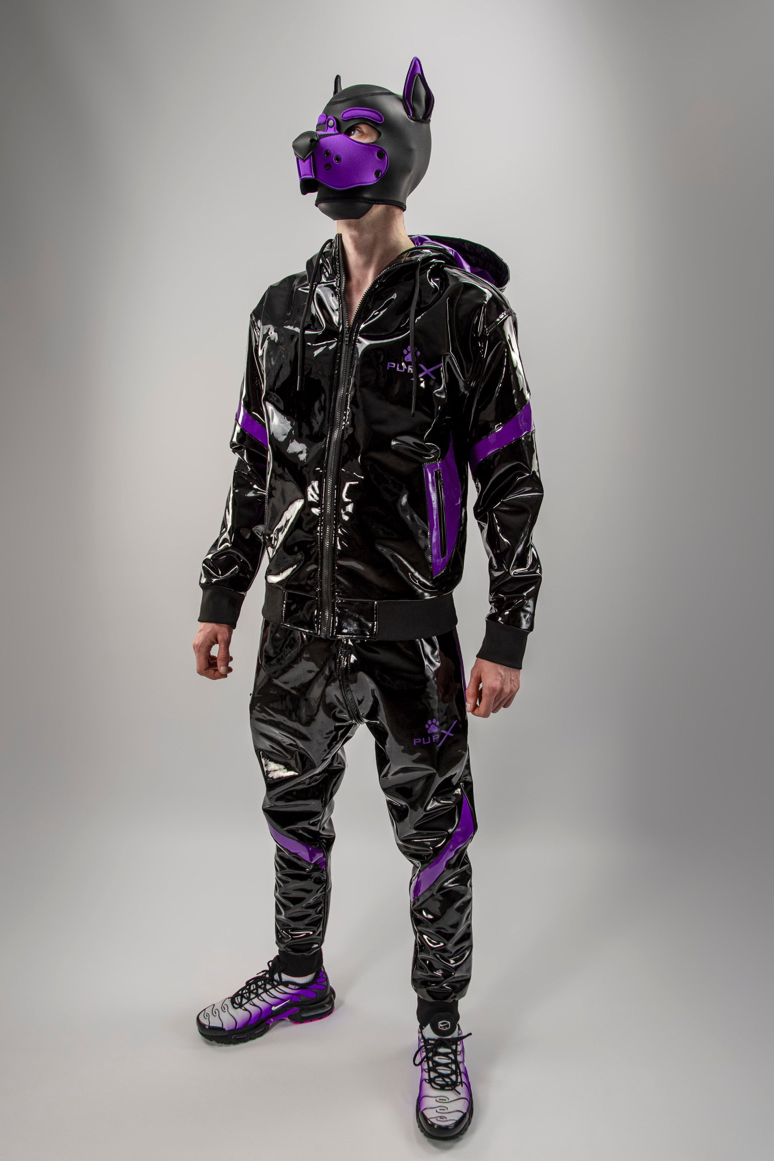 bark jacket I black/purple I pvc pro