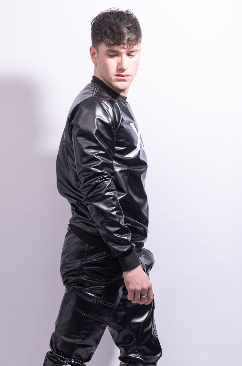 adonis pullover I black I vegan leather