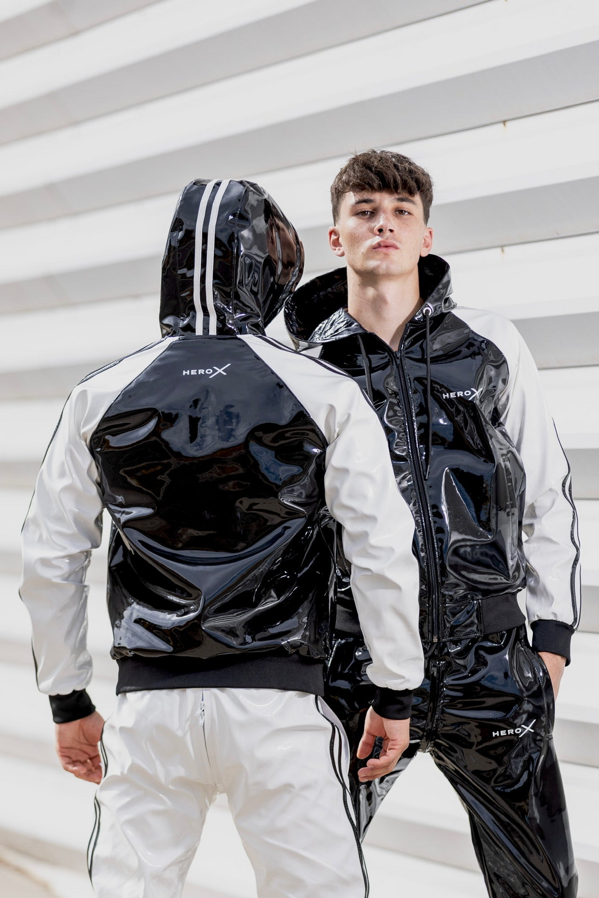 hero x jacket I black/white I pvc pro