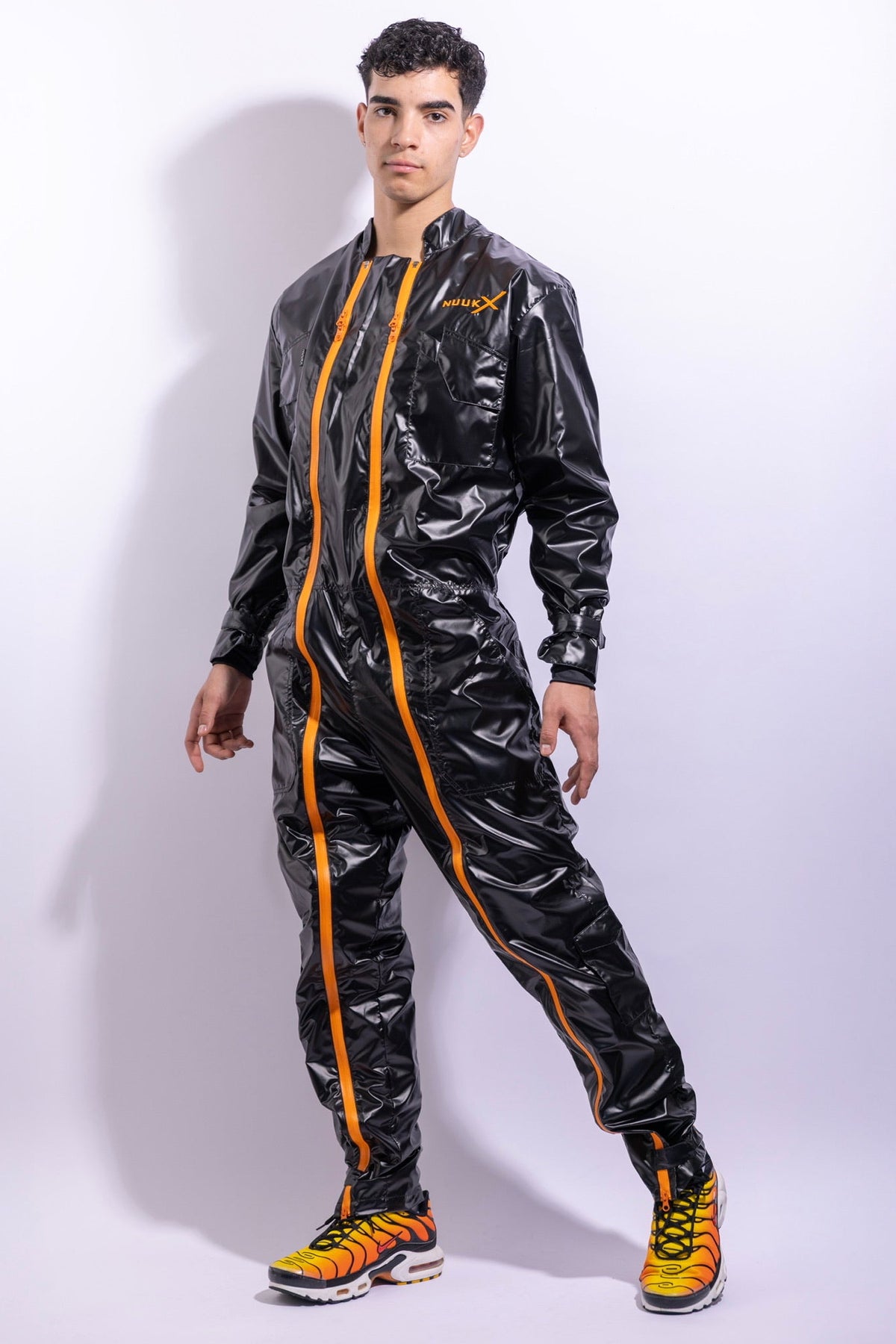 freefall flight suit I iced black/neon orange I nylon pro