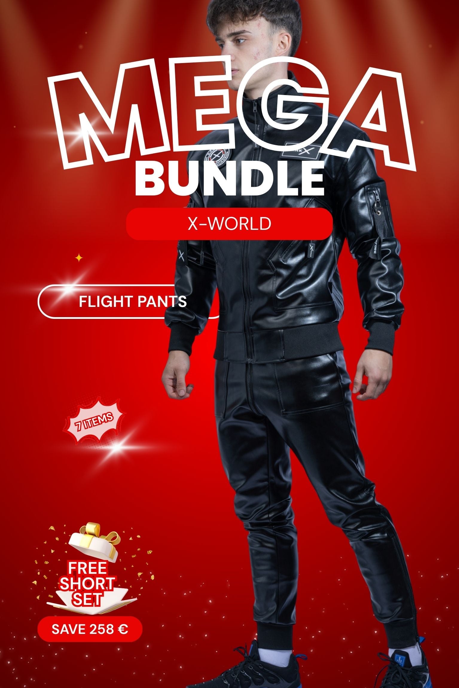 X-WORLD MEGA BUNDLE I BLACK I VEGAN LEATHER
