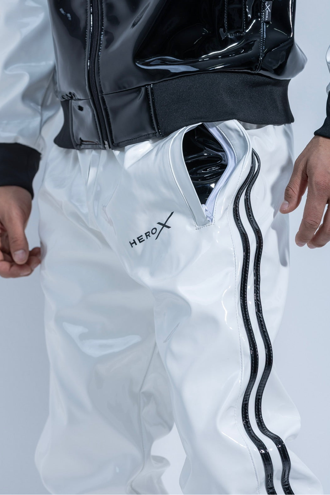 hero x pants I white/black I pvc pro