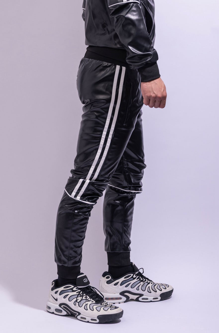superhero pants I black/white I vegan leather