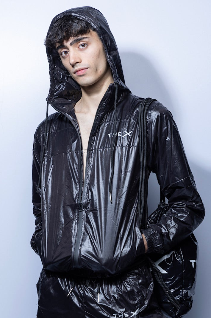 adonic jacket I black shine I nylon