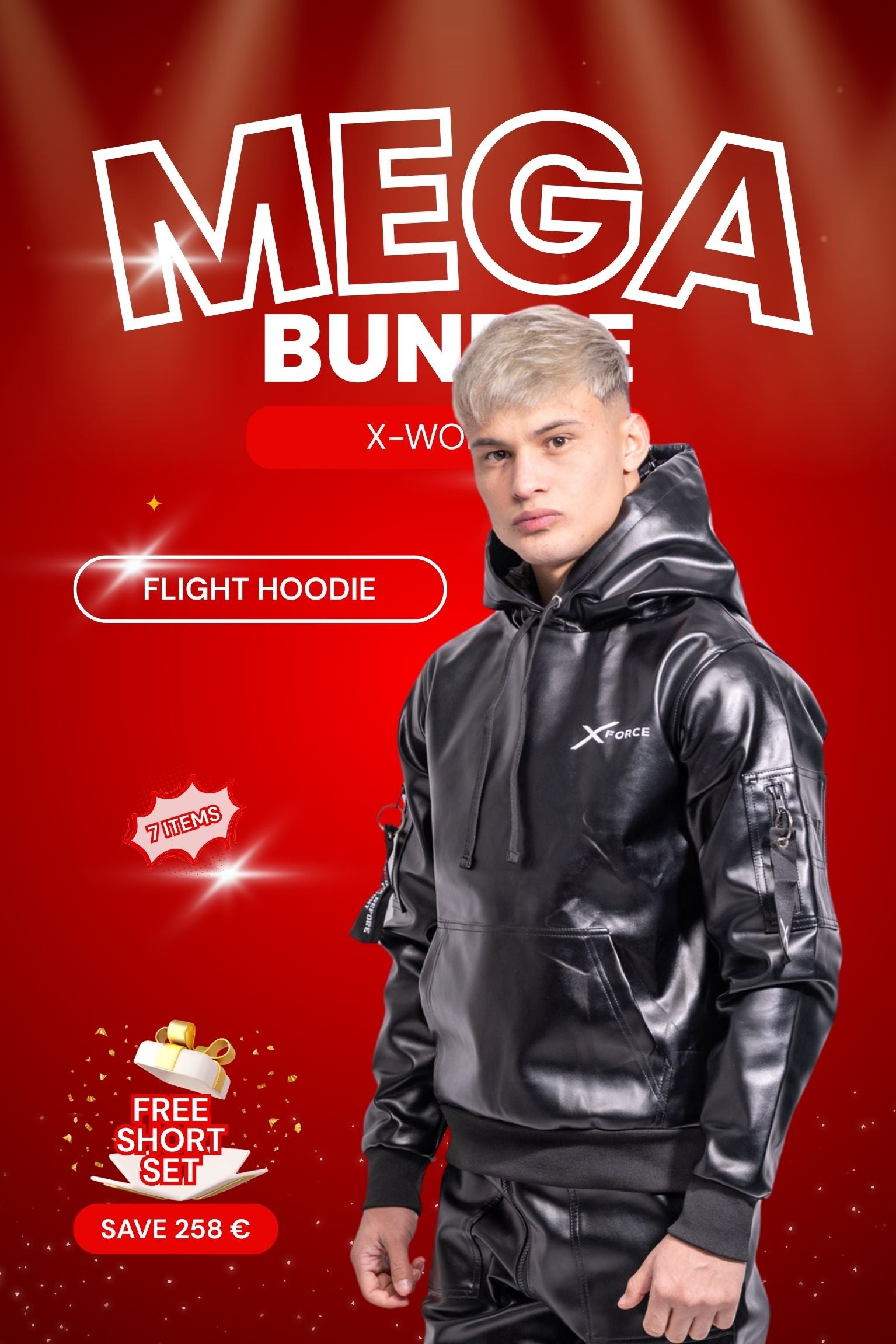 X-World Mega Bundle Black – Complete Vegan Leather Set + Free Outfit