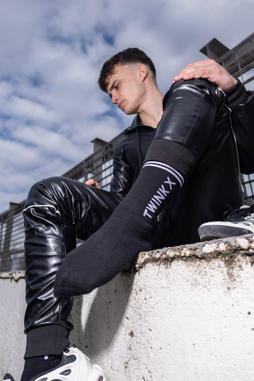 two stripes sox I black