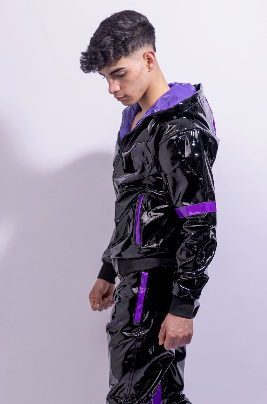 datingstar jacket I black/purple I pvc pro
