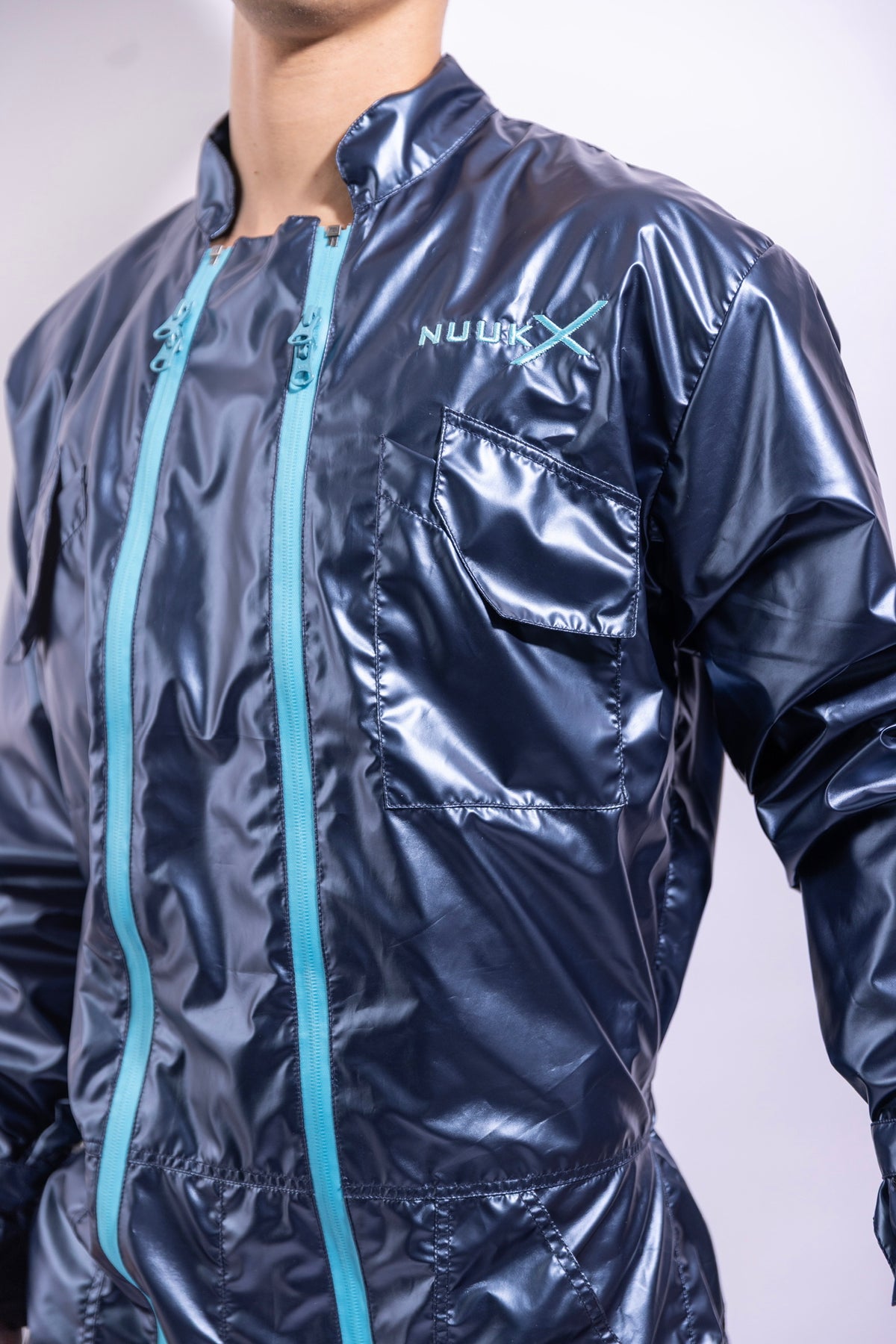 freefall flight suit I iced blue/neon blue I nylon pro