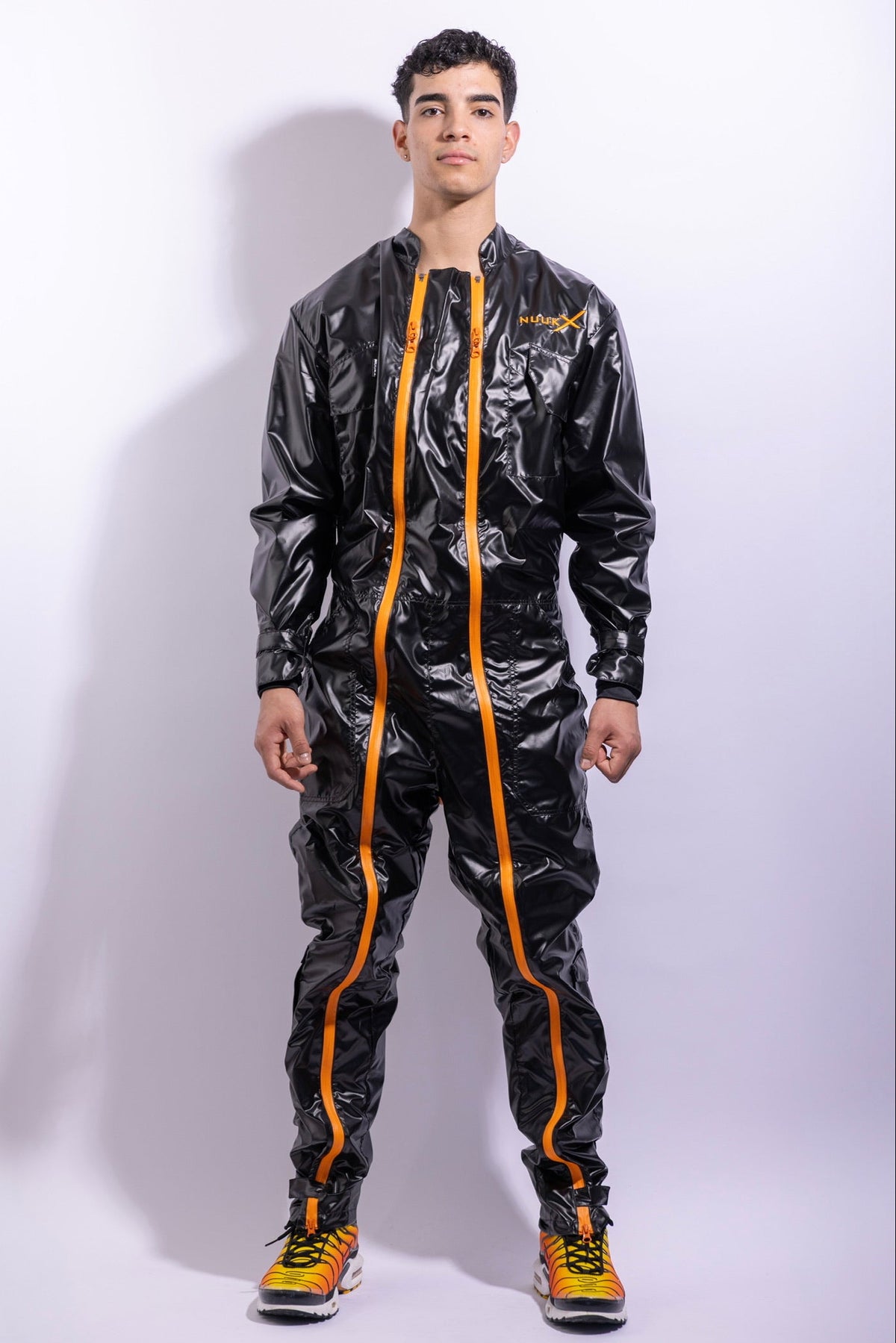 freefall flight suit I iced black/neon orange I nylon pro