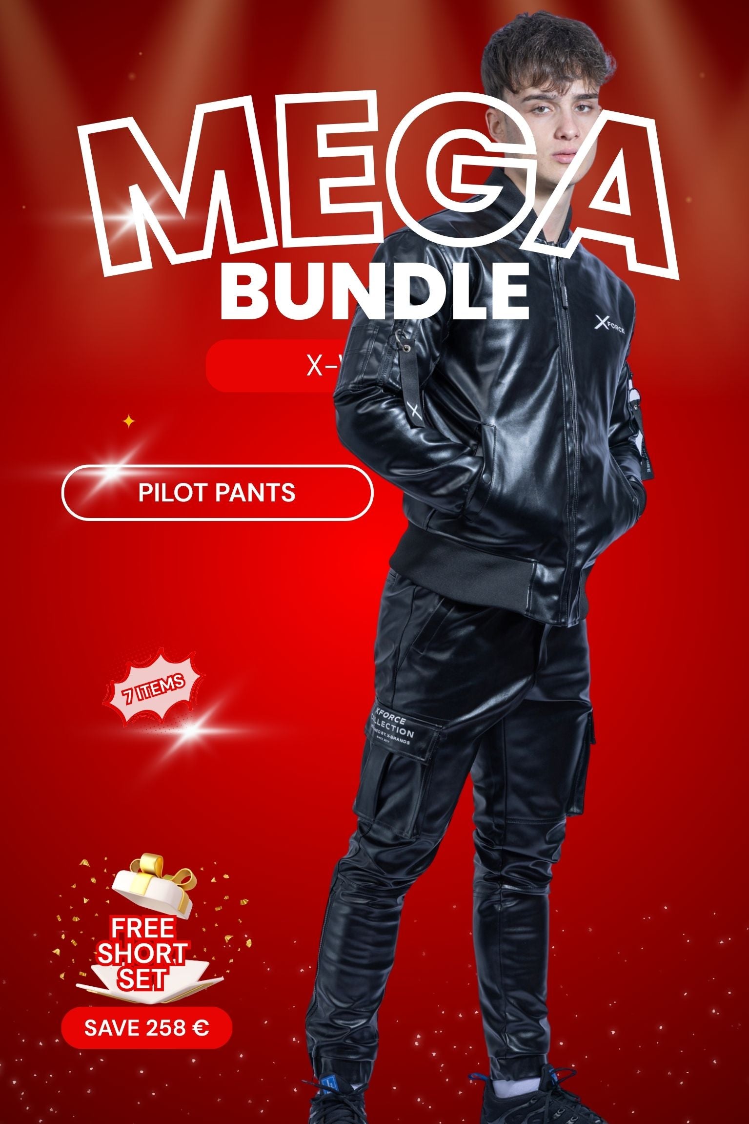 X-WORLD MEGA BUNDLE I BLACK I VEGAN LEATHER