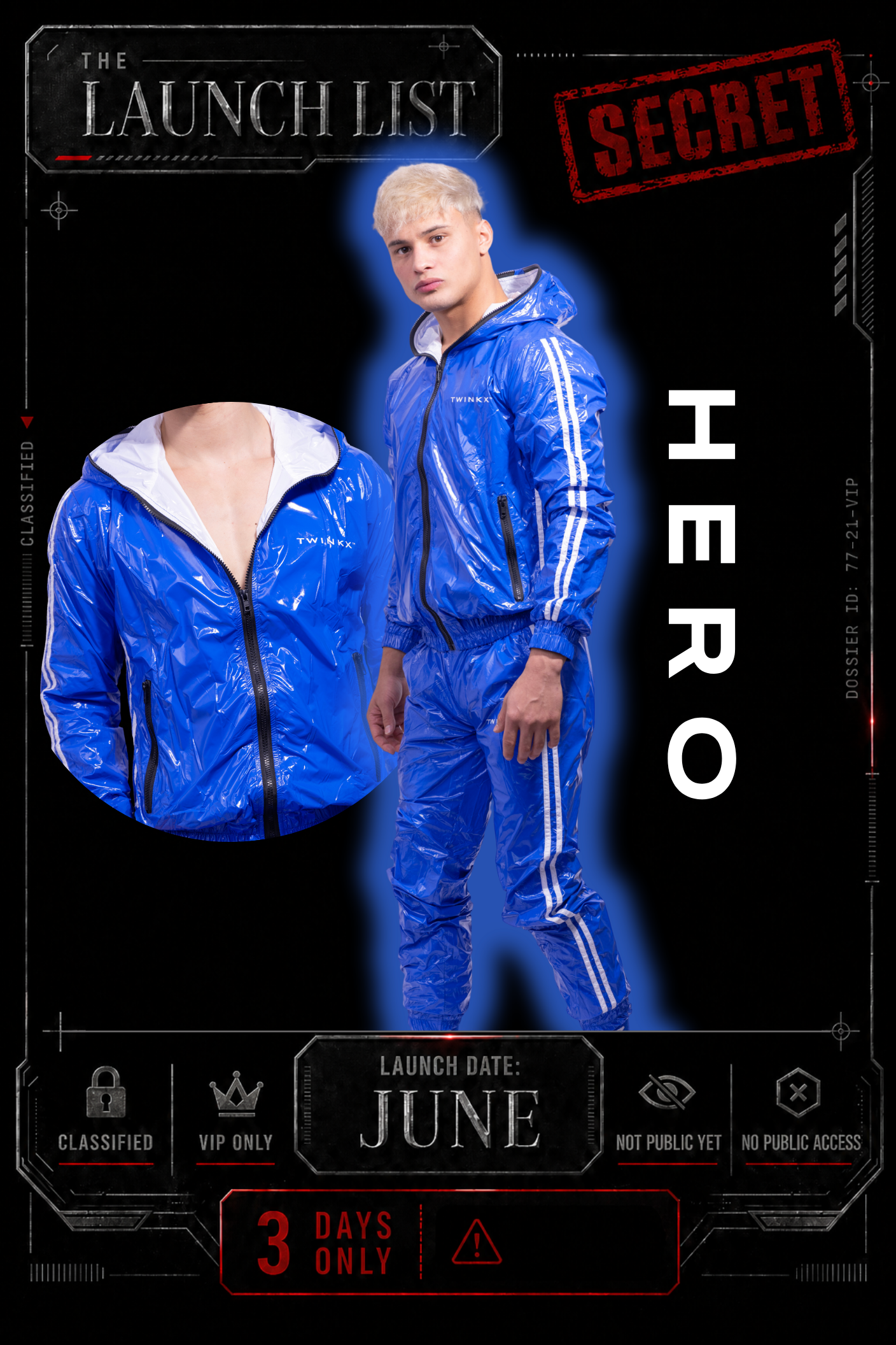HERO SET I ROYAL BLUE/WHITE I NYLON PRO