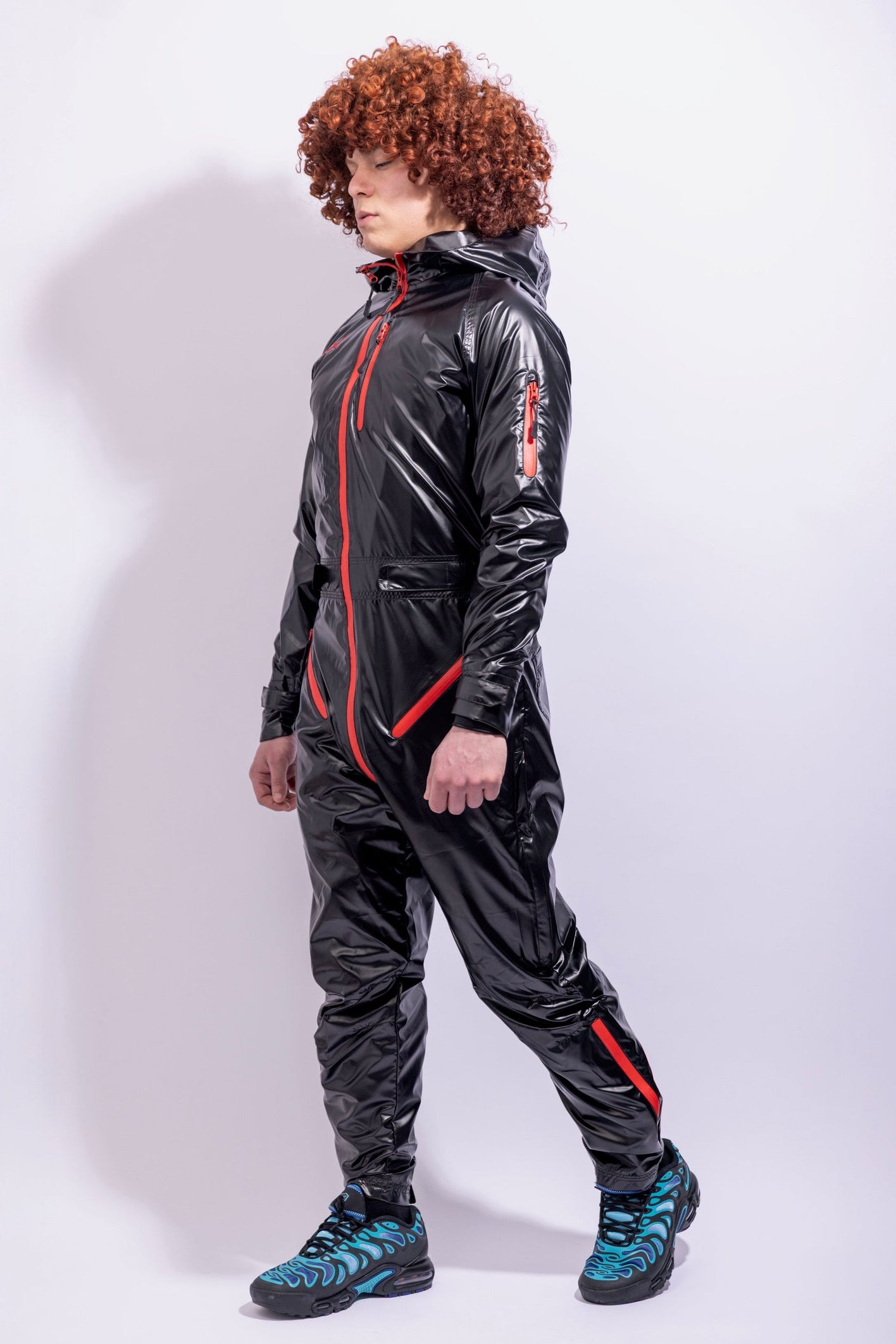 come.x.play fullsuit I iced black/red I nylon pro