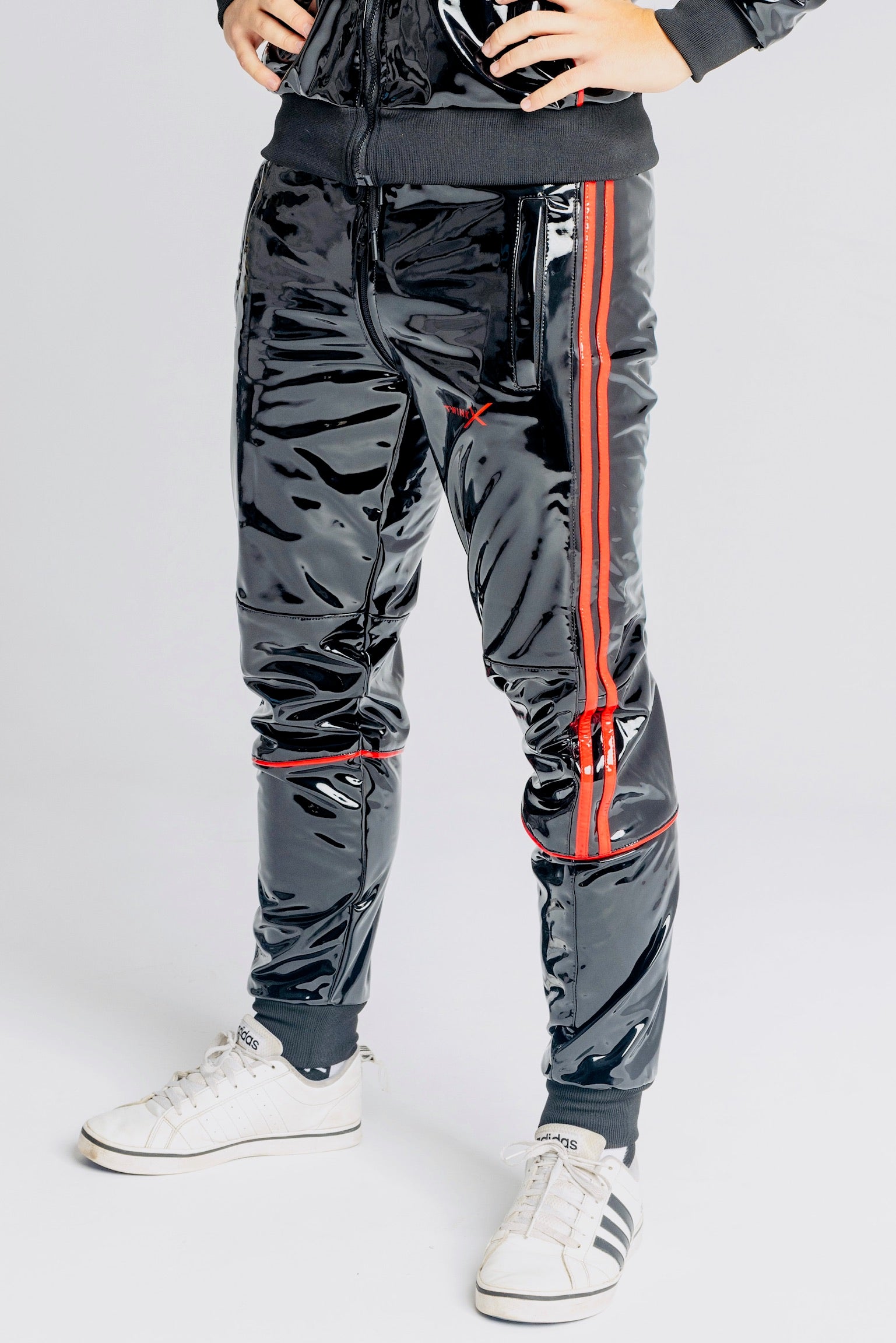 superhero pants I black/red I pvc pro