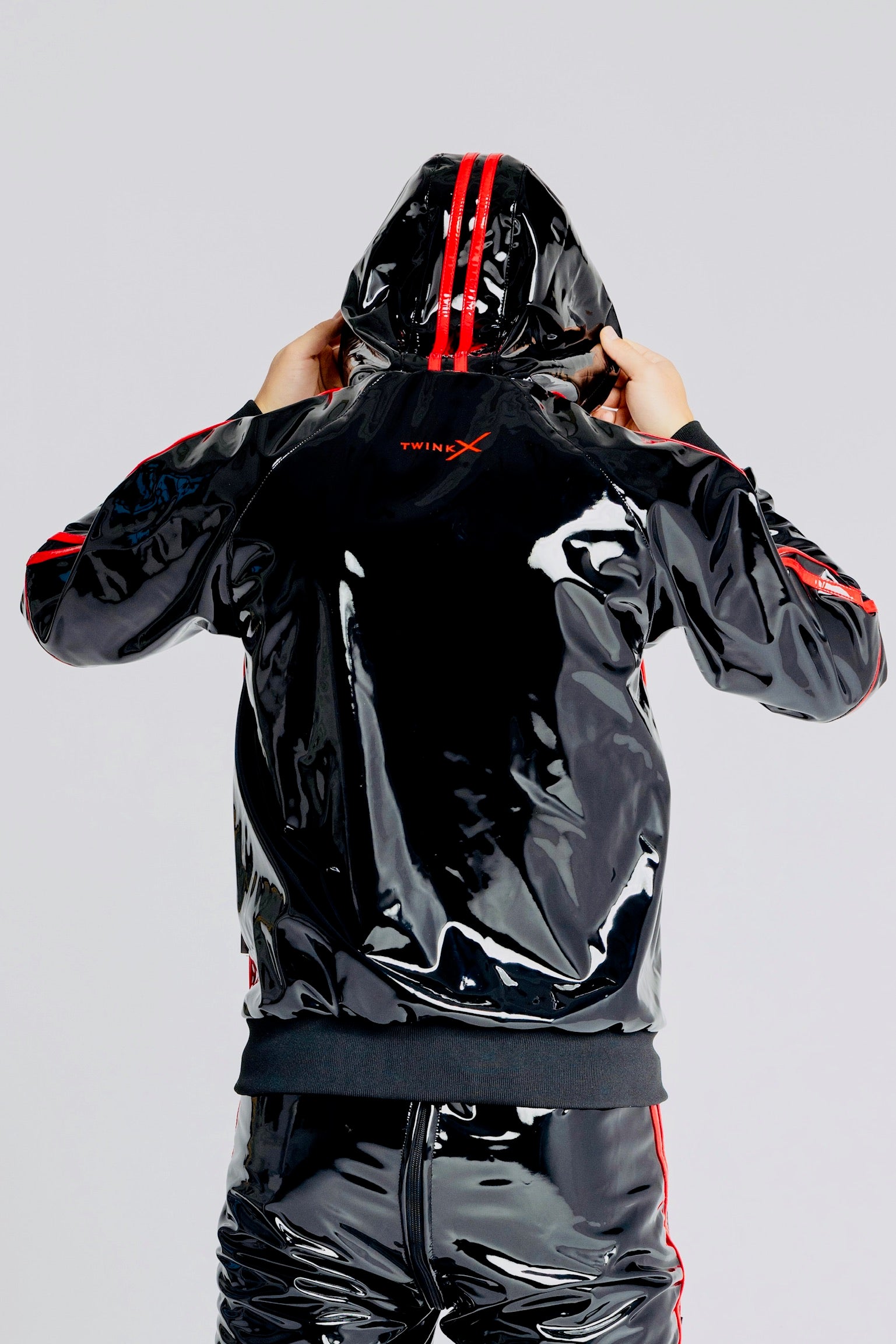 superhero jacket I black/red I pvc pro