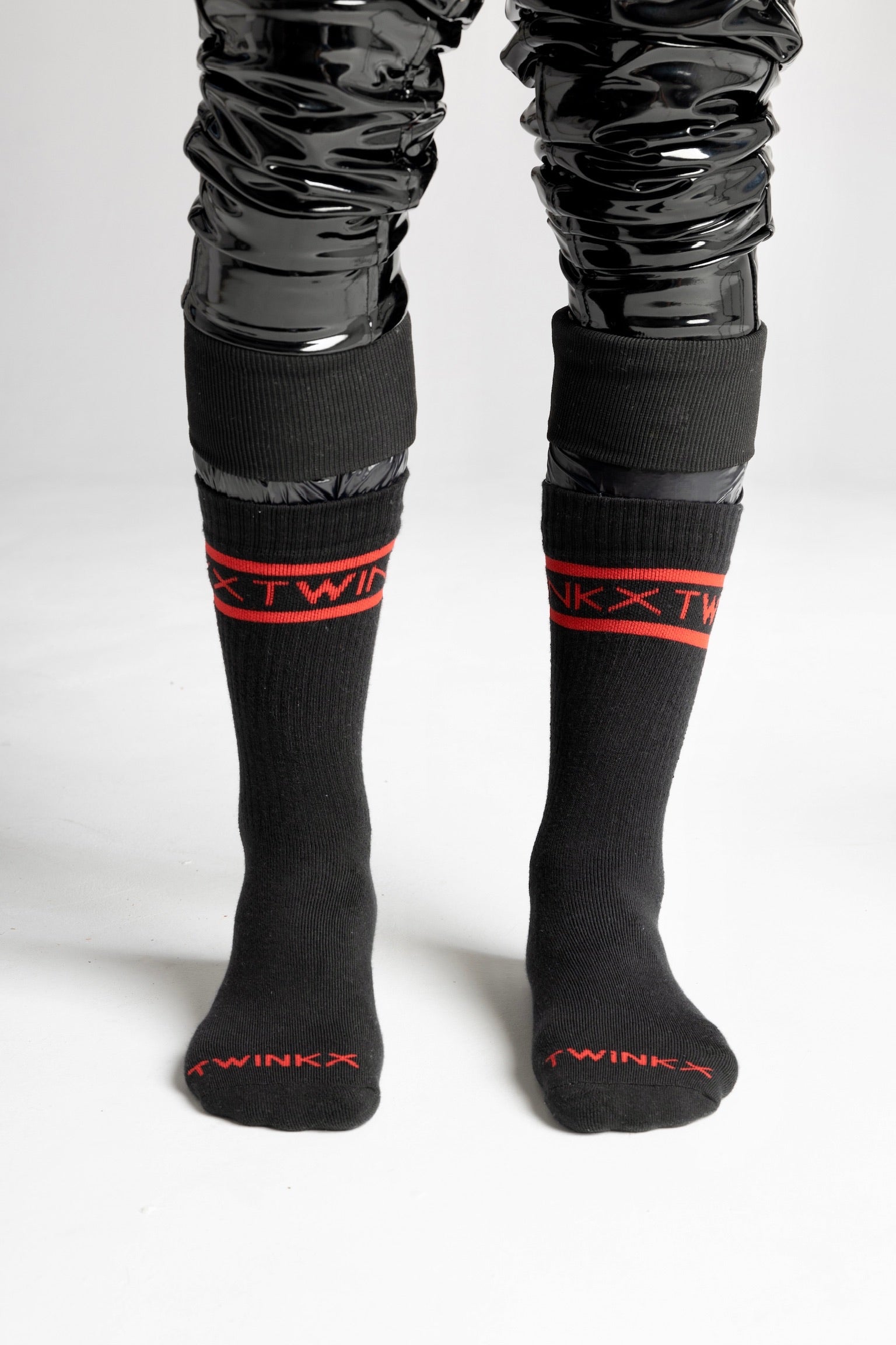 Crew Sox "black/red"