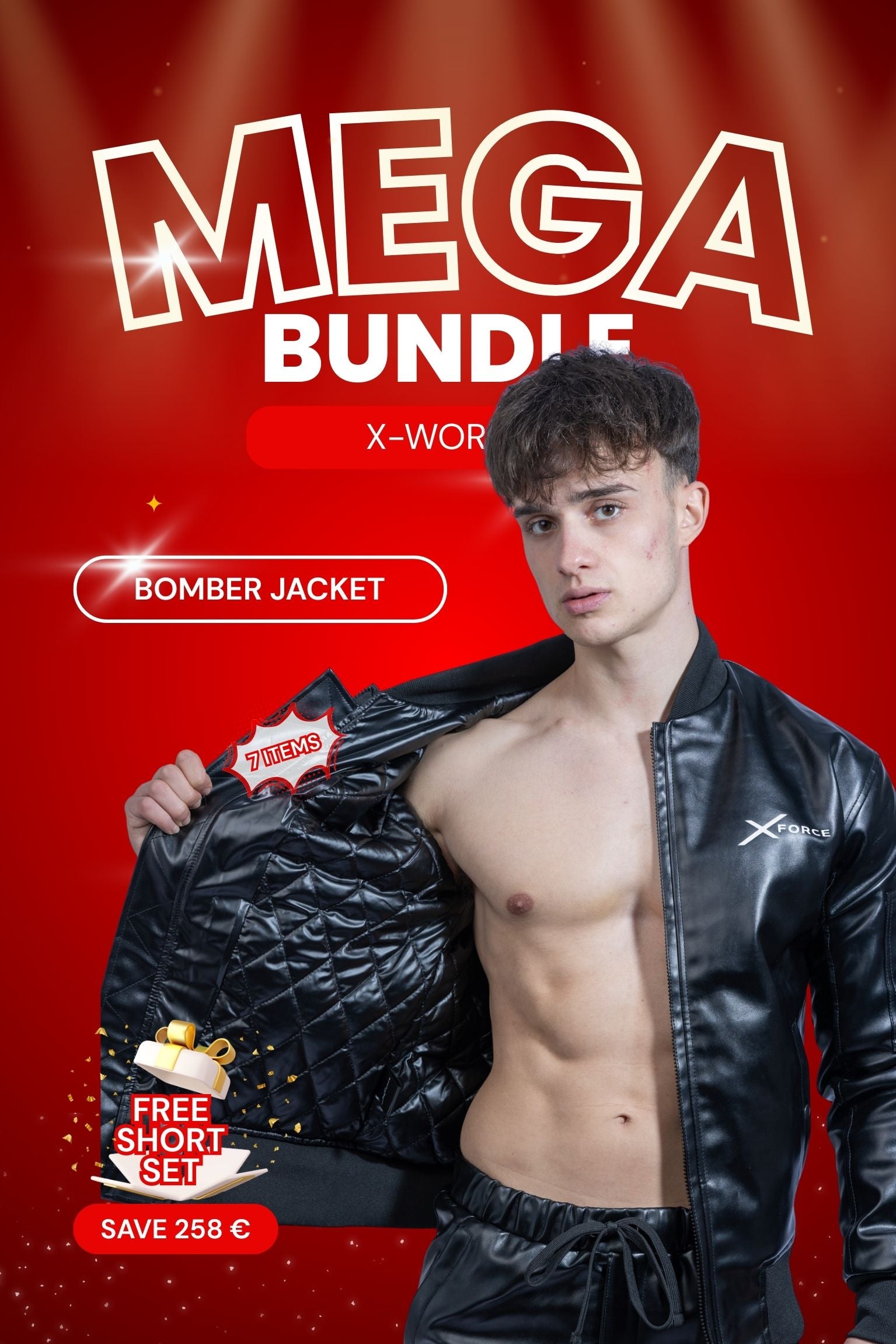 X-World Mega Bundle Black – Complete Vegan Leather Set + Free Outfit