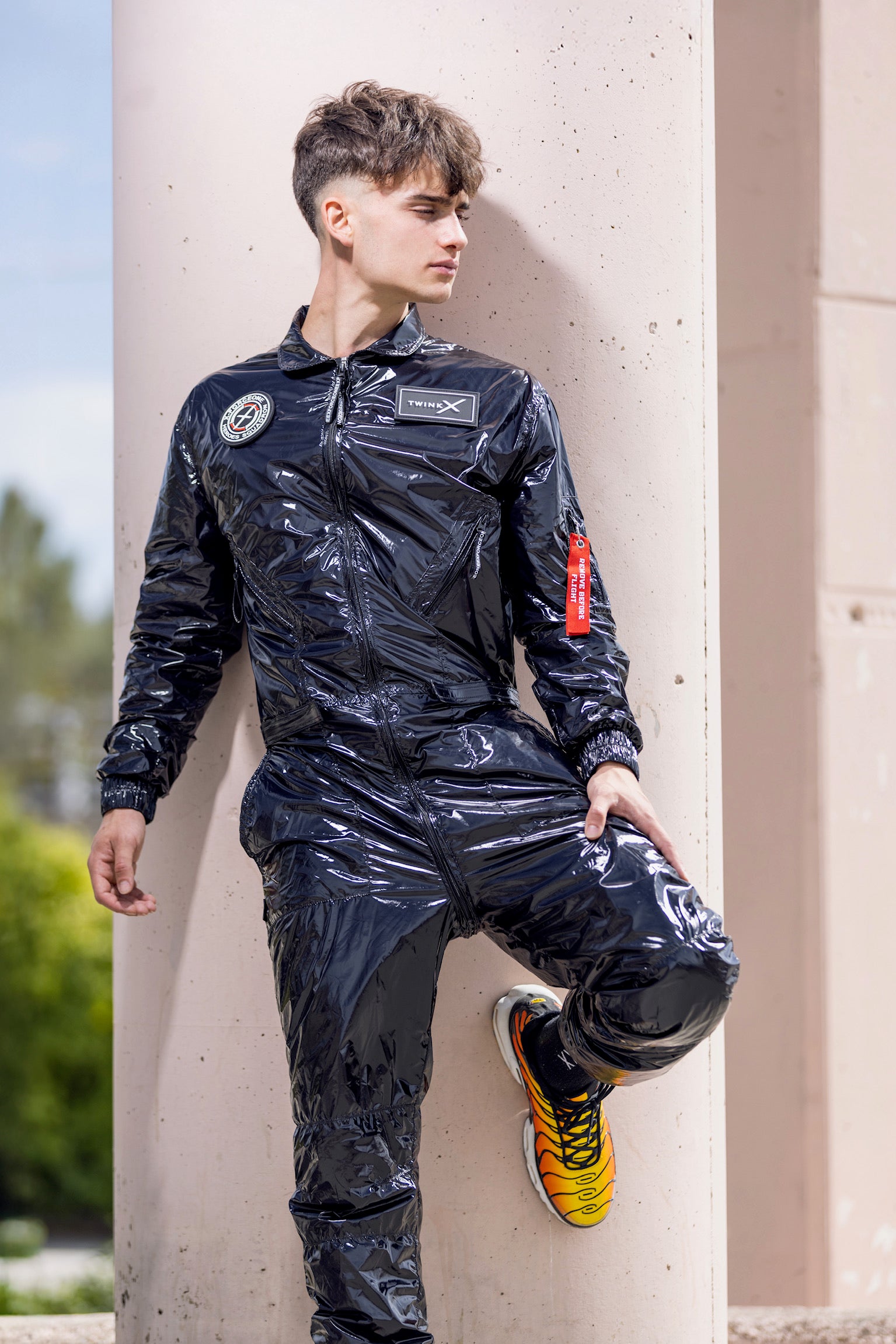 x-force flight suit I shiny black I nylon PRO