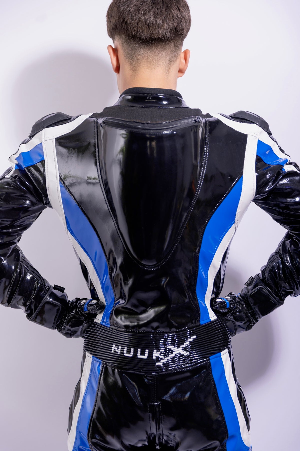 dominium racing suit I black/blue I pvc pro+