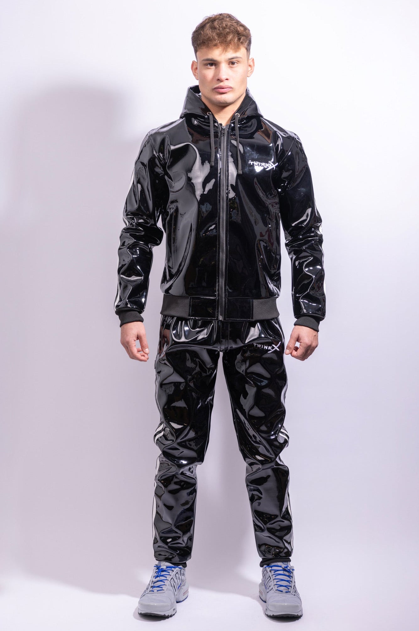 TWINKX PVCジャケットとパンツセット HEROIC X SET I BLACK/WHITE I PVC PRO