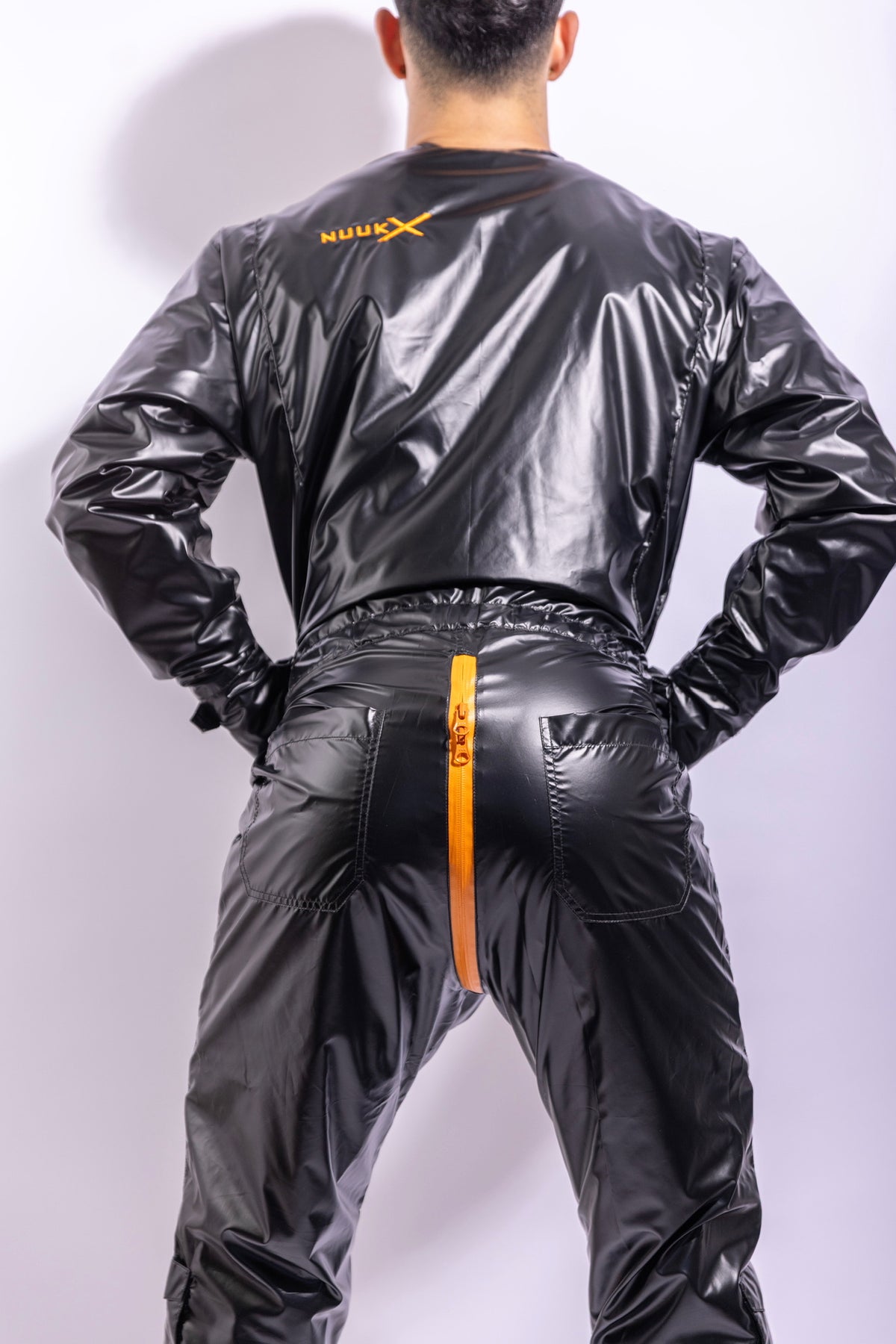 freefall flight suit I iced black/neon orange I nylon pro