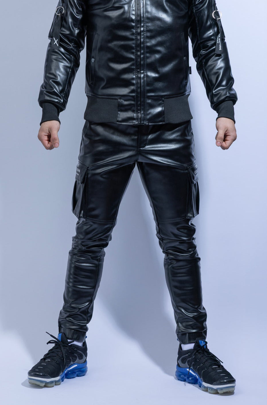 x-force pilot pants I black I vegan leather