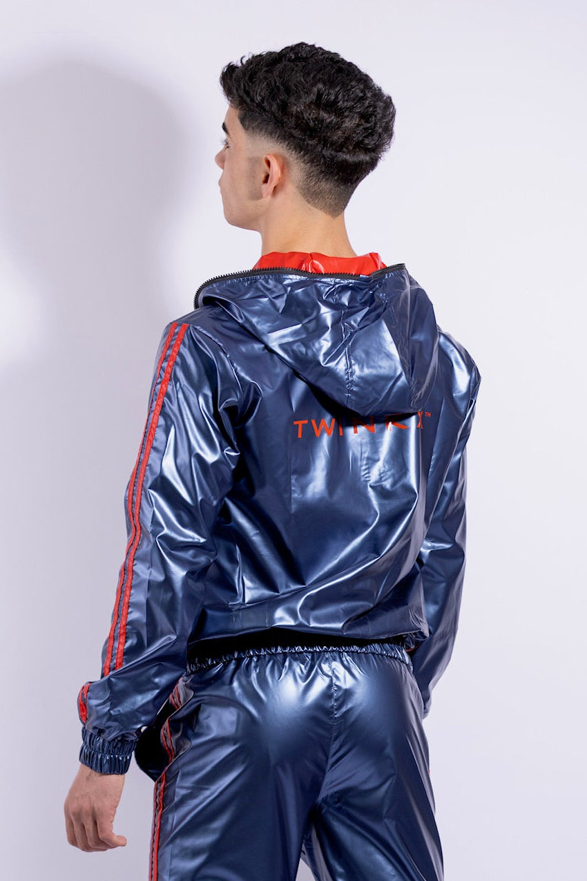 hero jacket I iced blue/ red I nylon pro