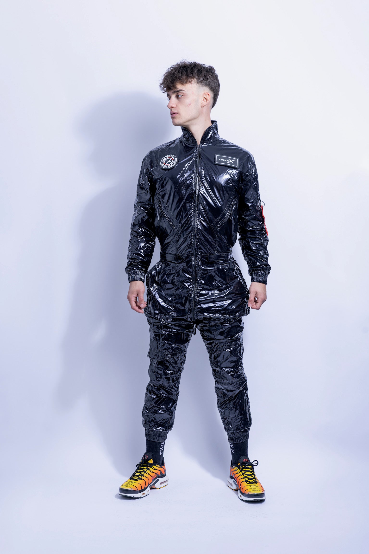 x-force flight suit I shiny black I nylon PRO