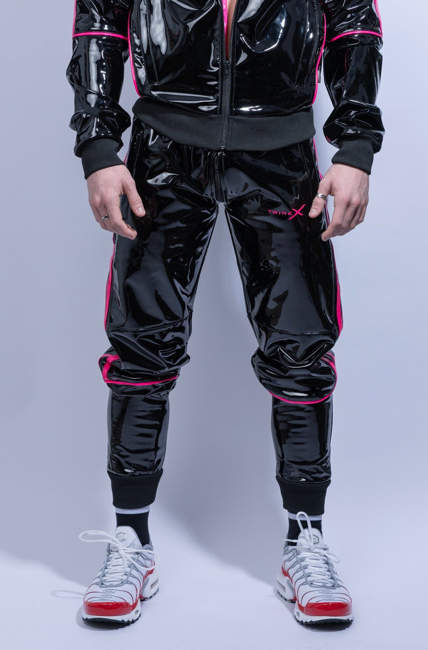 superhero pants I black/pink I pvc pro