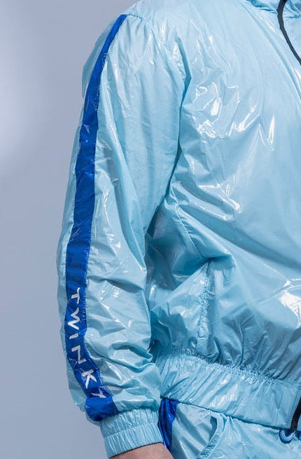 Midnight Jacket Sky Ice Blue | Soft - Shiny Nylon Pro | TWINKX