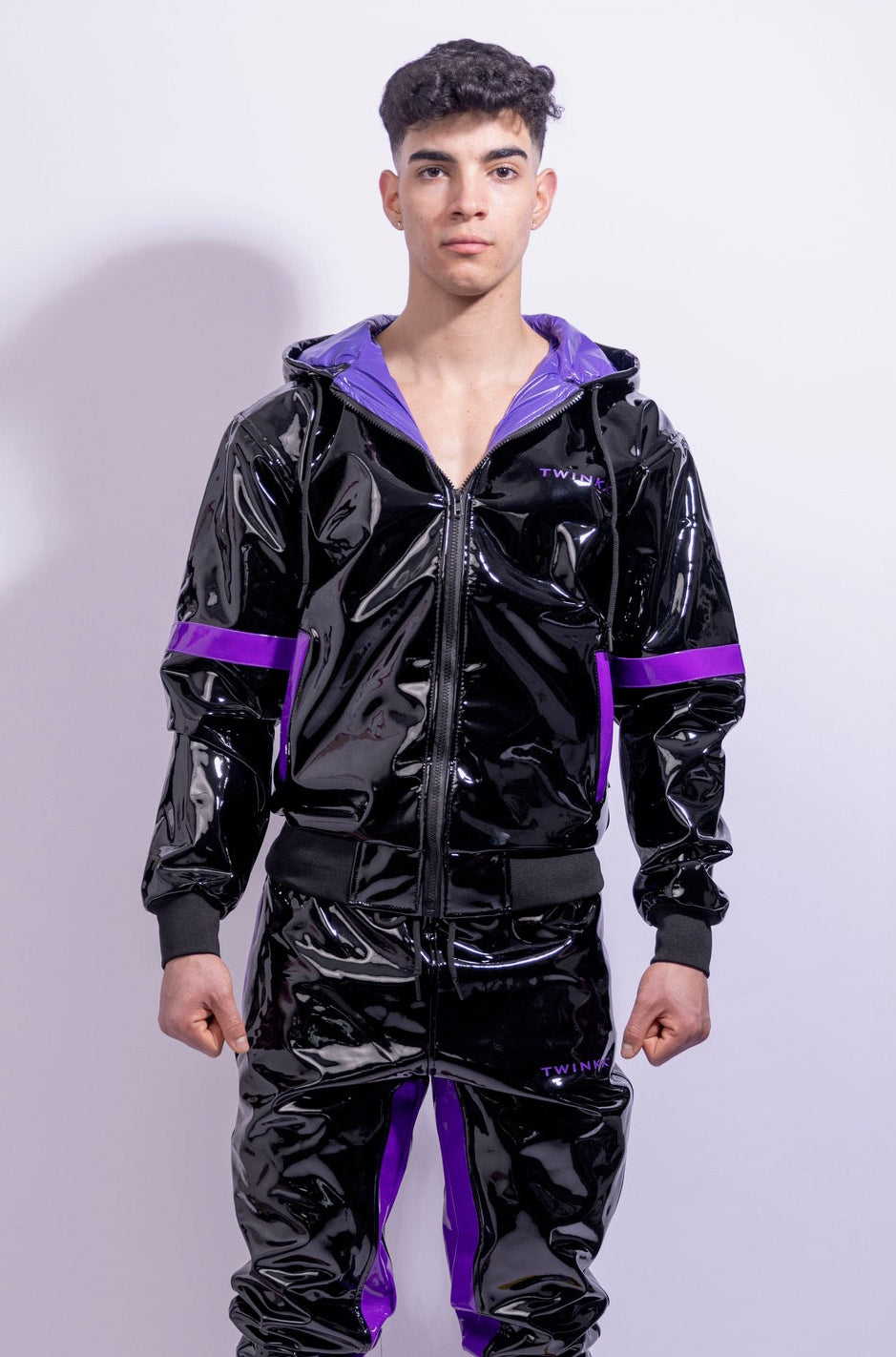 datingstar jacket I black/purple I pvc pro