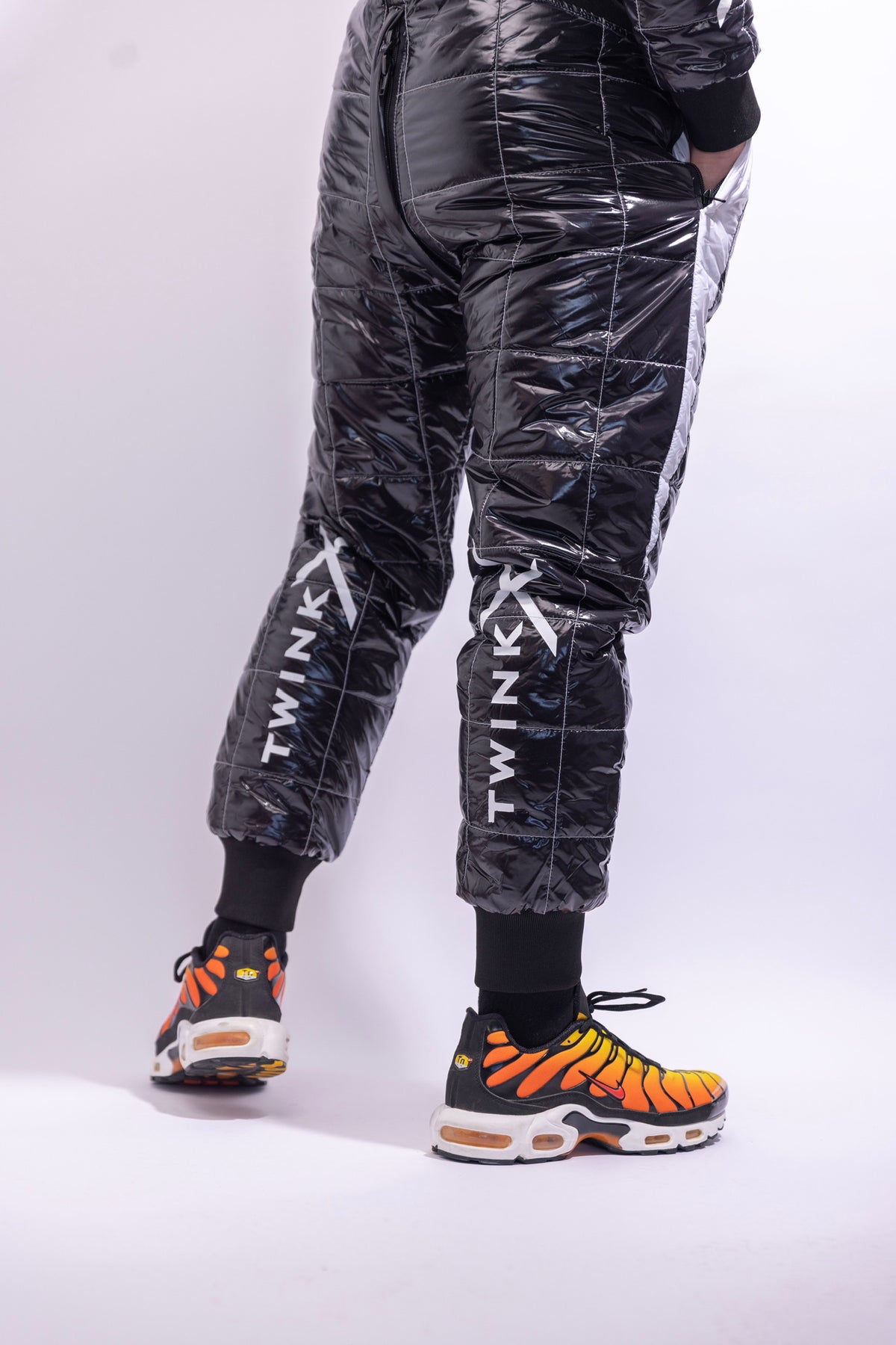 hot lap racing suit I black/white I nylon pro