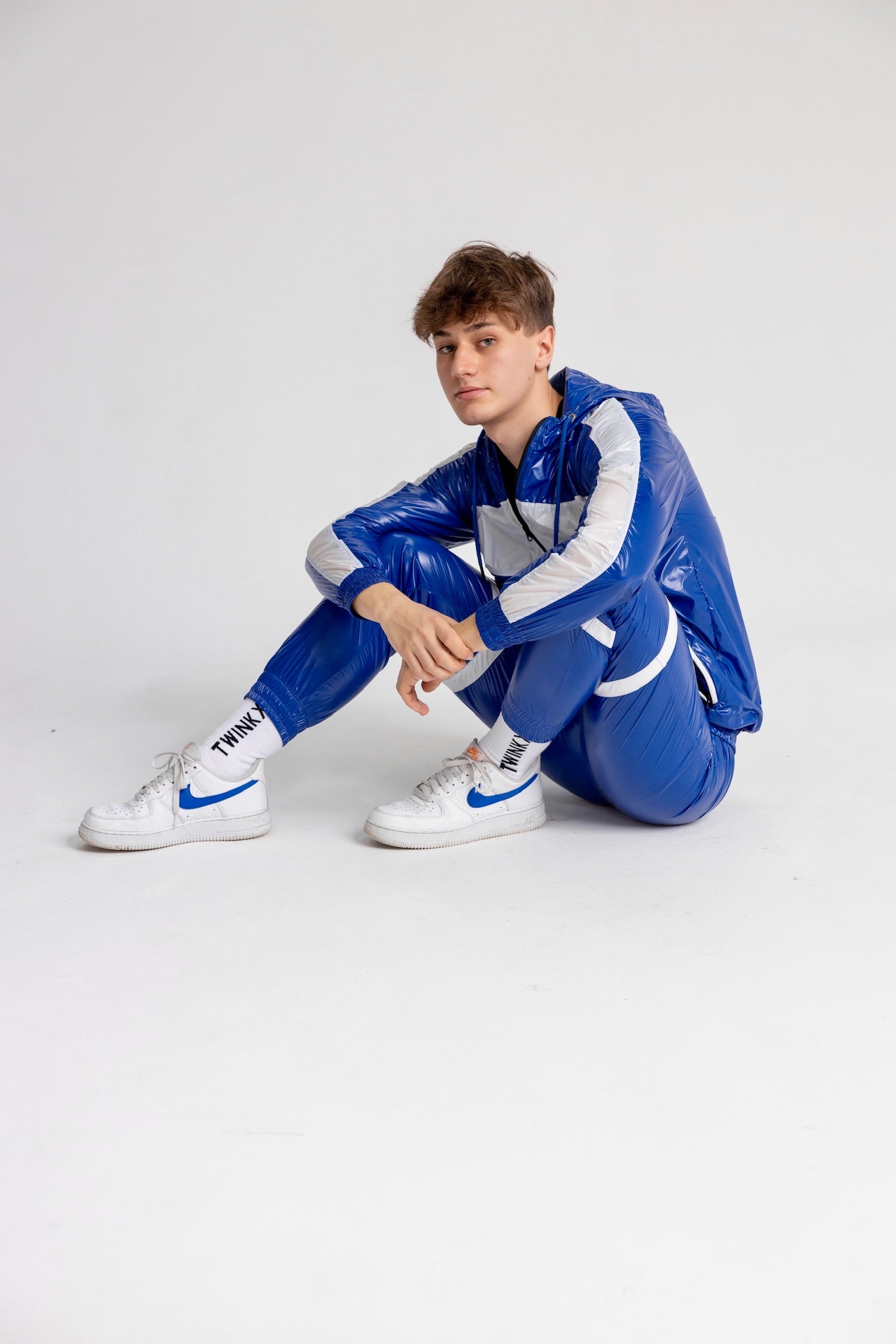 elite x day pants I blue/white I nylon