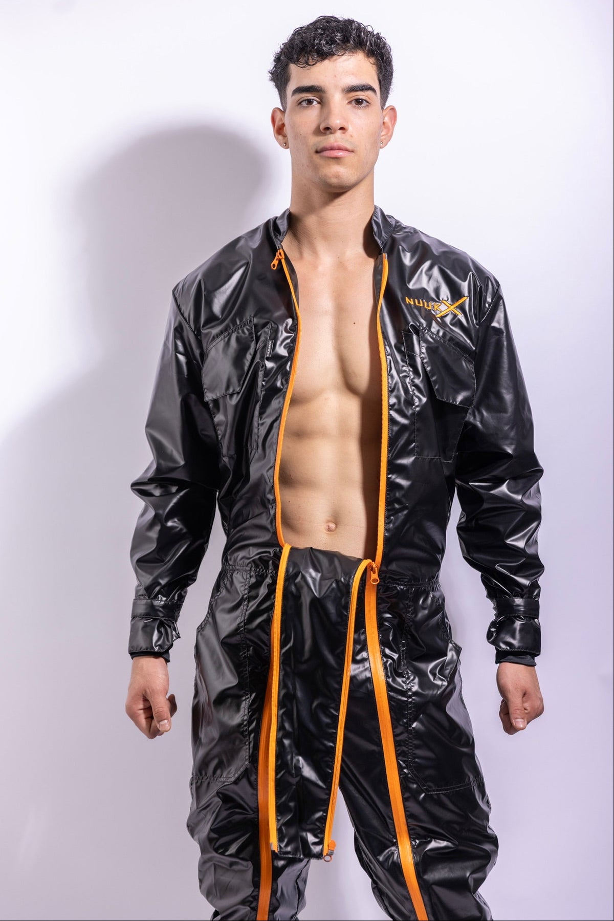 freefall flight suit I iced black/neon orange I nylon pro